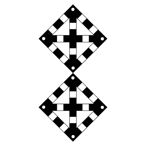 Знак "Поднять нож, закрыть крылья" (при наличии двух препятствий)