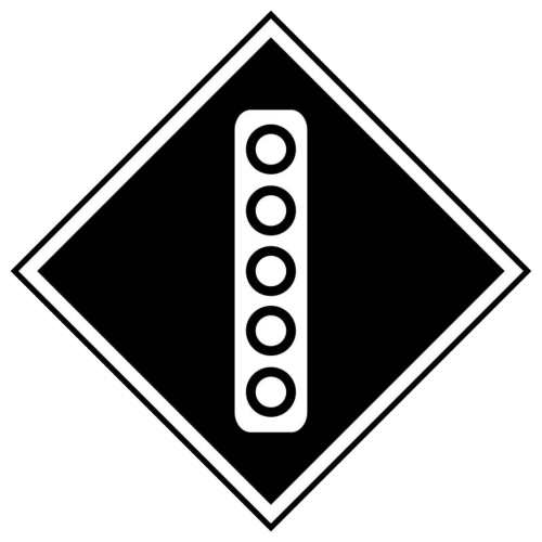 Знак "Поднять токоприемник"